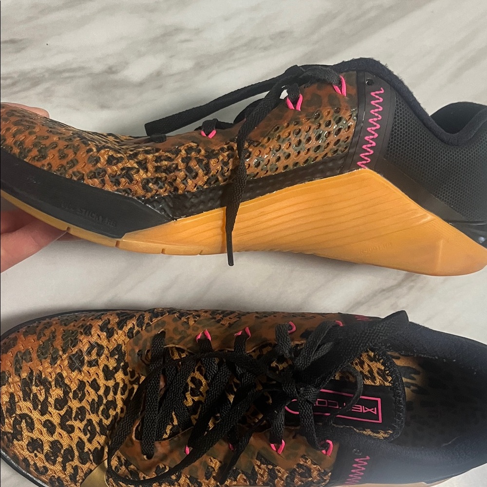 Nike Women's Athletic Shoes - Leopard Print with Gold and Black. See last pic sm - Picture 3 of 8